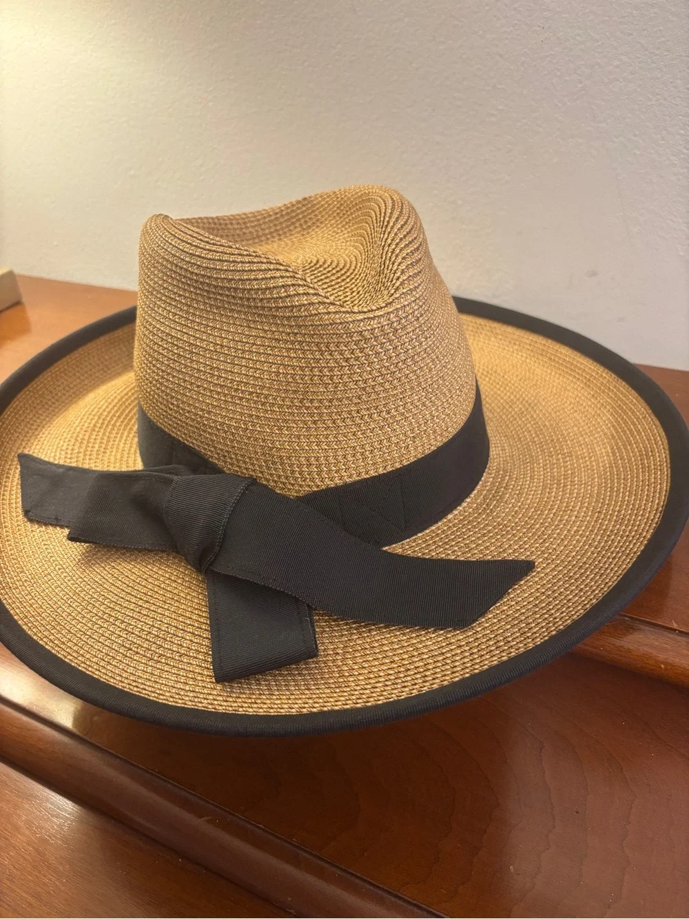 Eric Javits Squishee Instinct Straw Fedora Sun Hat Natural - Picture 2 of 14